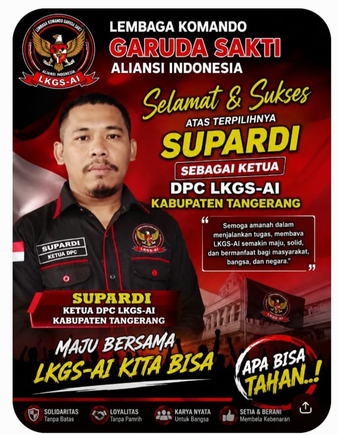 KGSAI DPC KABUPATEN TANGERANG TERBENTUK, DIBAWAH KEPEMIMPINAN SUPARDI